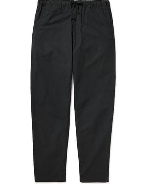 Orslow New Yorker Straight-Leg Cotton-Ripstop Drawstring Pants - Black