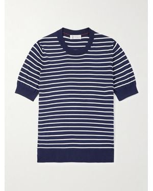 Brunello Cucinelli T-Shirt Slim-Fit - Blu
