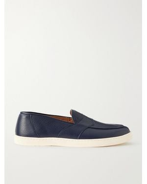 George Cleverley Joey Deerskin Penny Loafers - Blue