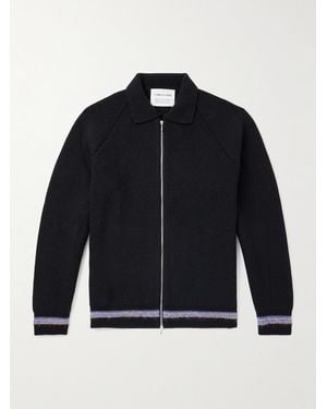 A Kind Of Guise Zaya Ribbed Merino Wool Zip-Up Sweater - Blu