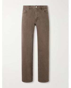 FRAME Relaxed Straight-Leg Jeans - Natural