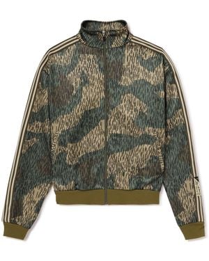 Kapital Striped Webbing-trimmed Printed Jersey Track Jacket - Green