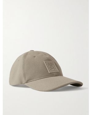 Loewe Logo-Appliquéd Cotton-Canvas Baseball Cap - Natural