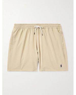 Polo Ralph Lauren Traveller Straight-Leg Mid-Length Swim Shorts - Natural