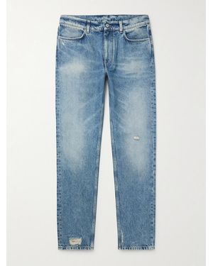 Givenchy Straight-Leg Distressed Jeans - Blue