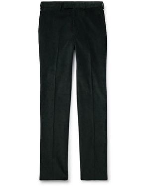 Kingsman Slim-Fit Straight-Leg Cotton-Corduroy Suit Pants - Black