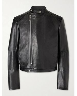 424 Hoorsenbuhs Race Leather Jacket - Black