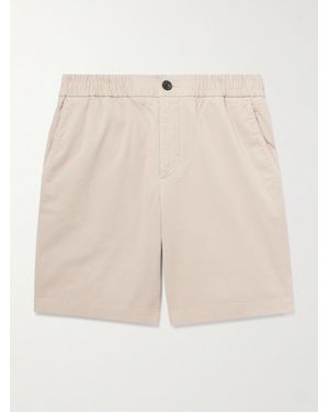 MR P. Straight-Leg Garment-Dyed Organic Cotton-Blend Twill Shorts - Natural