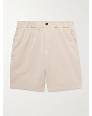 MR P. Straight-Leg Garment-Dyed Organic Cotton-Blend Twill Shorts - Natural