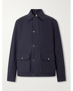 Orlebar Brown Dwight Iii Organic Cotton-Twill Blouson Jacket - Blue