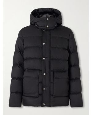 Herno Arendelle Hooded Quilted Shell Down Jacket - Black