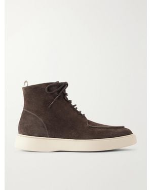 Officine Creative Frame 004 Suede Lace-Up Boots - Brown