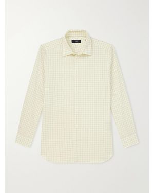 dunhill Checked Cotton Shirt - Natural