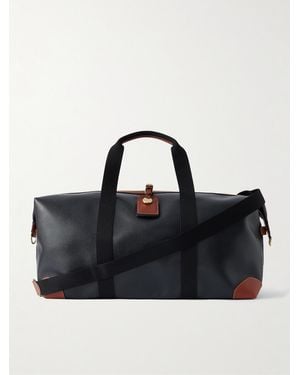 Mulberry Leather-trimmed Eco Scotchgrain Weekend Bag - Black
