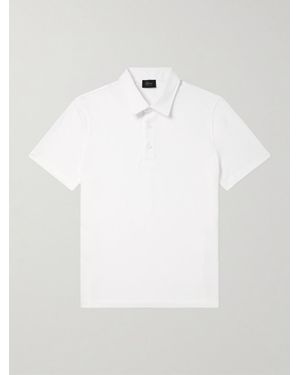 Brioni Cotton-Piqué Polo Shirt - White