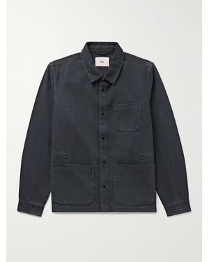 Folk Assembly Cotton-Twill Overshirt - Blue