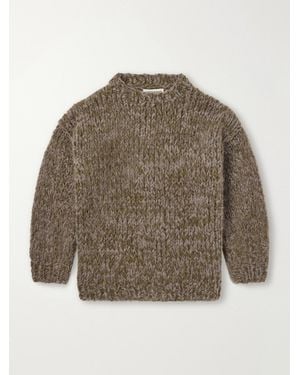 Casey Casey Wei Brushed Alpaca-Blend Sweater - Grau