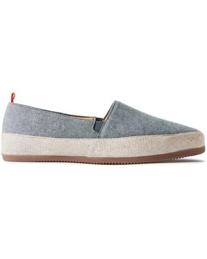 Mulo Linen Espadrilles - White