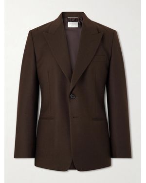 Saint Laurent Wool-flannel Blazer - Black