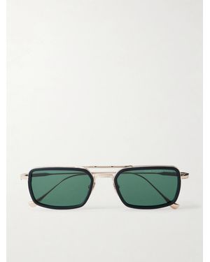 Dita Eyewear Flight.006 Aviator-Style-Tone And Acetate Sunglasses - Green