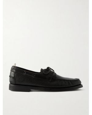 Officine Creative Balfron Leather Boat Shoes - Schwarz