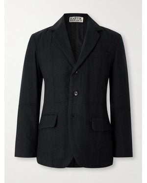Kartik Research Rabari Wool Suit Jacket - Nero