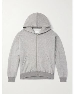Ssstein Cotton And Yak-Blend Jersey Zip-Up Hoodie - Grey