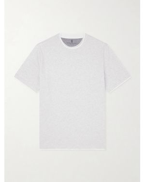 Brunello Cucinelli Layered Cotton-Jersey T-Shirt - White