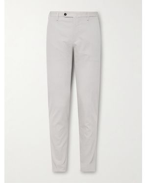 Slowear Venezia 1951 Slim-Fit Pinstriped Cotton-Blend Seersucker Trousers - Grey