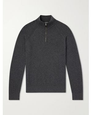 ZEGNA Oasi Cashmere Half-Zip Jumper - Grey