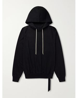 Rick Owens Oversized Cotton-Jersey Hoodie - Blue