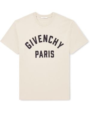 Givenchy Logo-Appliquéd Cotton-Jersey T-Shirt - Natural