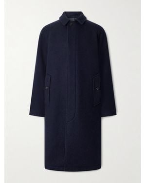 Thom Sweeney Virgin Wool And Cashmere-Blend Coat - Blue