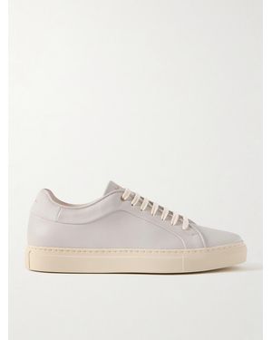 Paul Smith Basso Lux Suede-Trimmed Leather Trainers - Natural