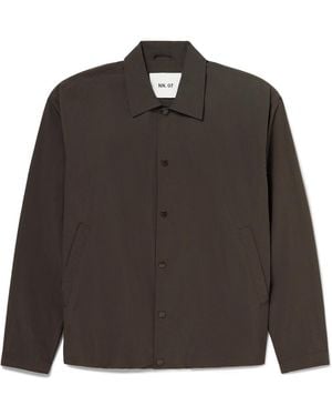 NN07 Fenton 80039 Recycled-Shell Jacket - Brown