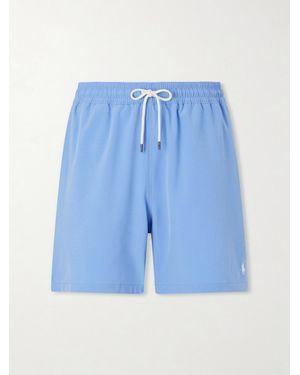 Polo Ralph Lauren Traveller Straight-leg Mid-length Recycled Swim Shorts - Blue