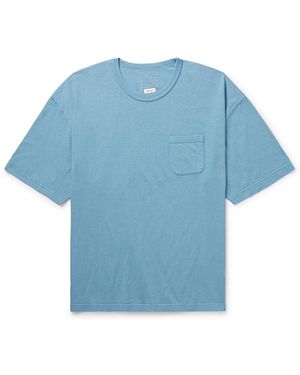 Visvim Ex Jumbo Cotton-Blend Jersey T-Shirt - Blue