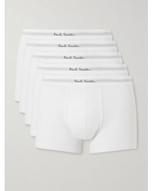 Paul Smith Confezione Da Sette Boxer - Bianco