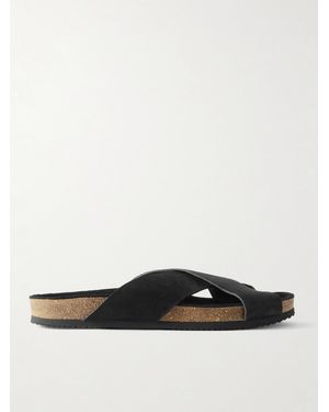 MR P. Suede Sandals - White