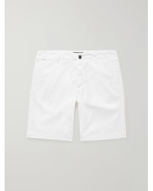 Vilebrequin Ponche Lyocell And Cotton-Blend Bermuda Shorts - White