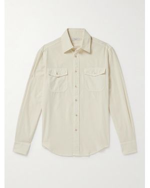 Boglioli Cotton-Corduroy Shirt - Natural
