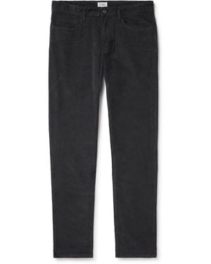 Hartford Tim Straight-Leg Cotton-Blend Corduroy Pants - Black
