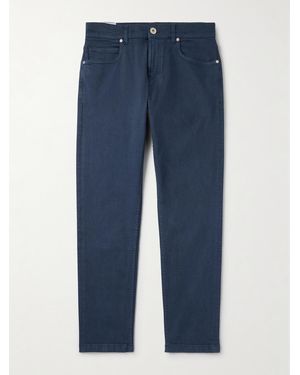 Eleventy Slim-Fit Straight-Leg Jeans - Blue