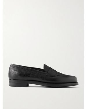 Edward Green Pimlico Full-Grain Leather Penny Loafers - Black