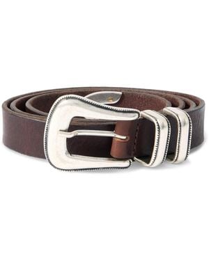 Nudie Jeans 2.5Cm Leather Western Belt - Brown