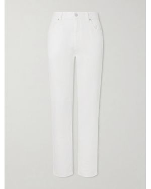 ZEGNA Straight-Leg Linen And Cotton-Blend Trousers - Bianco