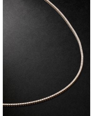 Sydney Evan 14-Karat Diamond Tennis Necklace - Black