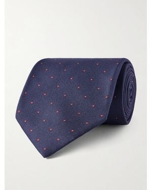 dunhill 9.5Cm Silk-Jacquard Tie - Blue
