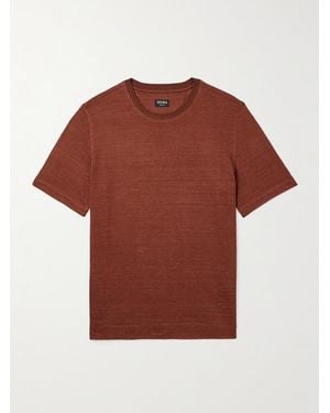 ZEGNA Oasi Linen T-shirt - Red