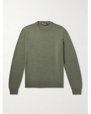 Loro Piana Slim-Fit Baby Cashmere Jumper - Green